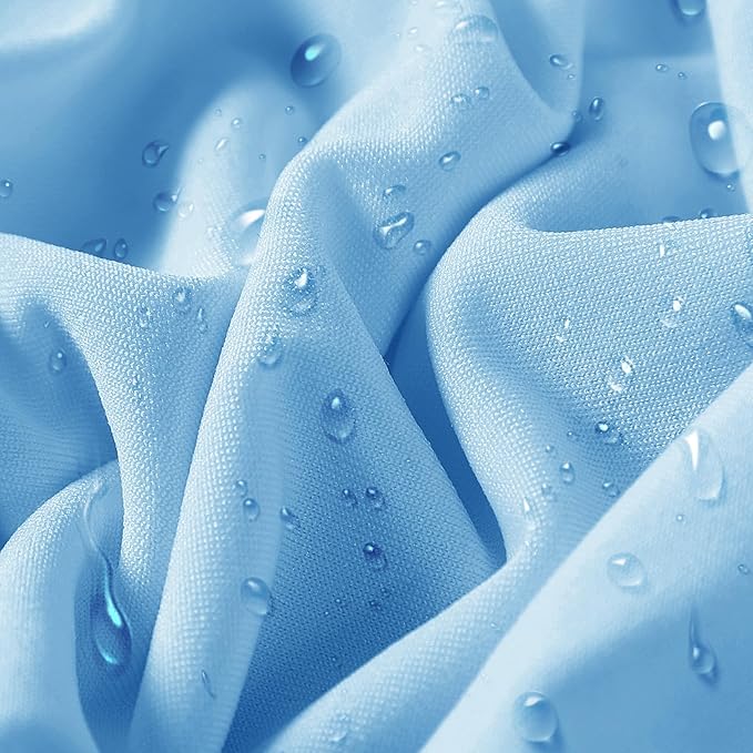 36 PCS Waterproof Stretch Spandex Folding Chair Covers, Dining Room Chair Slipcovers Protector for Wedding, Banquet, Party, Holidays, Celebration and Decoration（Blue Mist）