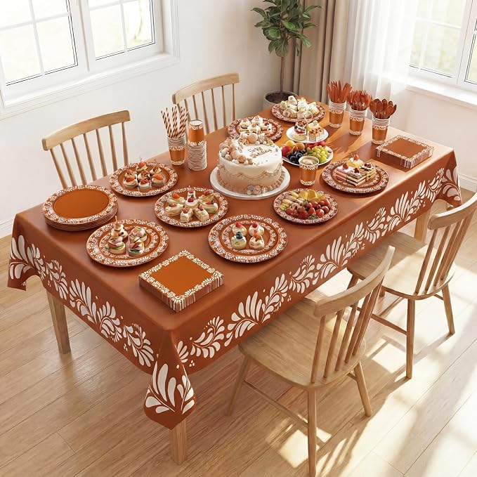 Vesici 452 Pcs Cielito Lindo Party Decoration Platos De Barro Mexicanos Fiesta Paper Plates Mexican Napkins Tablecloth Talavera Tableware Set for Cinco De Mayo Baby Shower Wedding Supplies, Serve 50