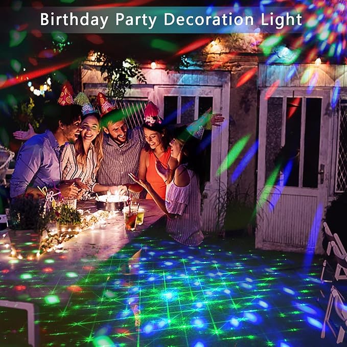 DJ Lights with Carry Bag,5IN1 DJ Party Lights with Stand Party Light Disco Light by Remote Control Sound Activated Uplights for Gig Band Wedding Event Show