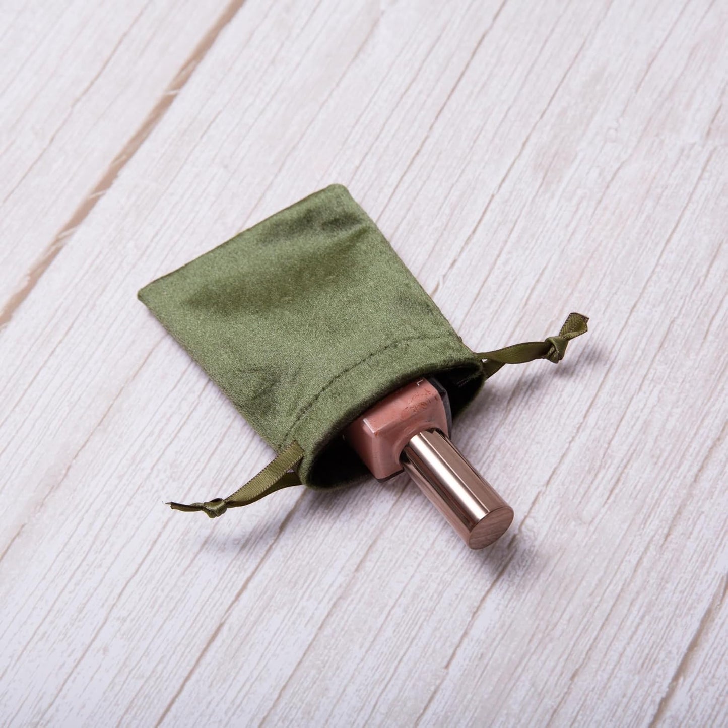 QIANF 12pcs Moss Green Velvet Drawstring Bags 3x4 inches Glossy Small Velvet Cloth Gift Bags Jewelry Pouches for Jewelry Storage Wedding Party Favor Christmas