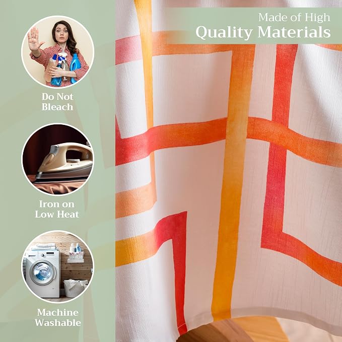 Maison d' Hermine Table Cloth Round Table 100% Cotton 69 Round Inches Tablecloth Reusable Decorative for Dining Kitchen Room Farmhouse Party Home Hotel Restaurant Spring Summer - Summer Maze