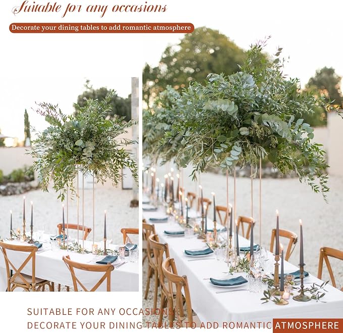 Showgeous 12 Pack White Rectangle Tablecloths, 60 x 102 Inch, Polyester, Wrinkle Resistant, Machine Washable, Perfect for 6ft Tables, Wedding, Birthday Parties