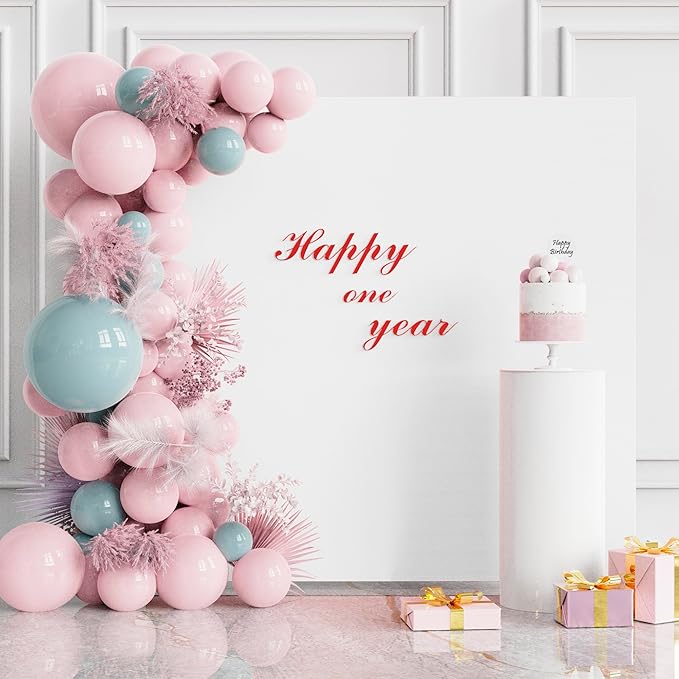 Wokceer Wedding Arch Stand 6.6x6.6FT and Square Arch Covers Bundle Square Balloon Arch Stand for Wedding Ceremony Birthday Party White