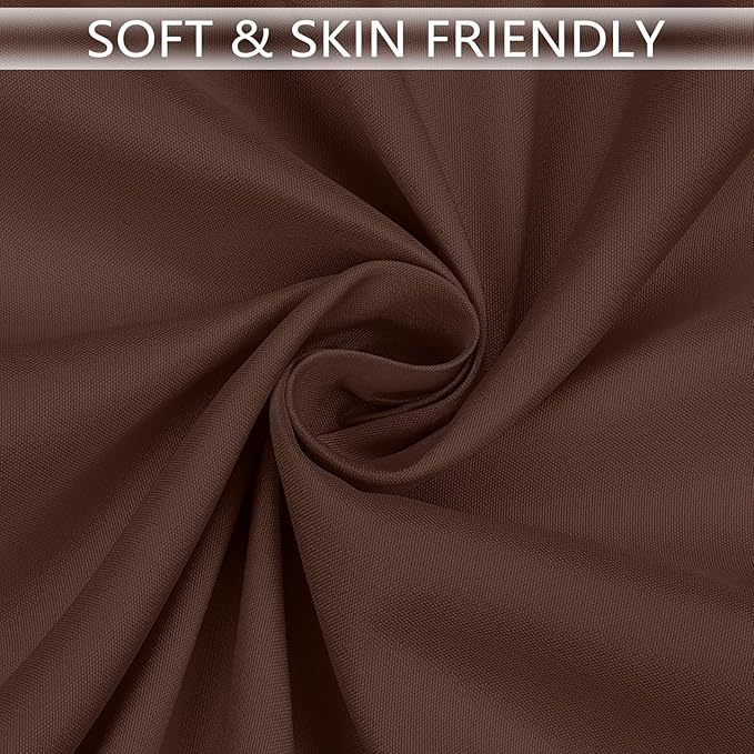 8 Packs Brown Tablecloth Rectangle 60x102 Inch Rectangular Table Cloth for 6 Foot Rectangle Table, Wrinkle Resistant Polyester Fabric Tablecloth Washable Table Cover for Wedding Party Buffet