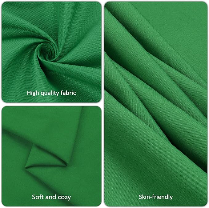 8 Pack Green Round Tablecloth 120 Inch Round Table Cloth, Wrinkle Resistant and Washable Tablecloth Polyester Fabric Table Cloth Round Cover for Dining Wedding Banquet Party