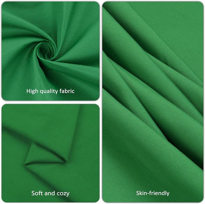 8 Pack Green Table Cloth 60x102 Inch Rectangle Tablecloth for 6 Foot Rectangle Tables, Wrinkle Resistant Washable Polyester Fabric Table Cover for Dining Banquet Wedding Party