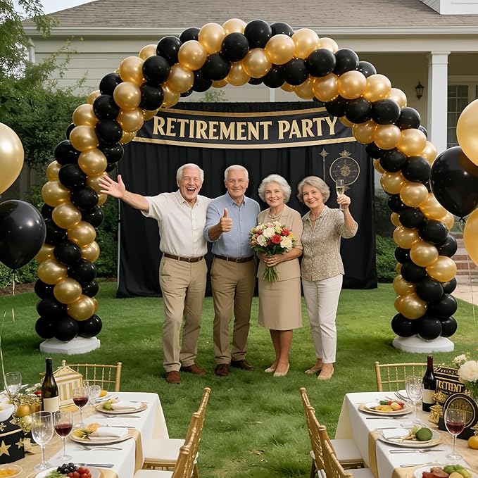 Balloon Arch Kit, 10FT Wide 9FT High Adjustable Balloon Arch Stand with Water Fillable Bases & Balloon Clips, Sturdy Arch Backdrop Stand for Birthday Wedding Baby Shower Graduation Party Decorations