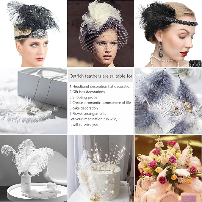 THARAHT Yellow Ostrich Feathers 24pcs Natural Bulk 8-10Inch 20cm-25cm for Crafts Wedding Party Centerpieces Halloween and Home Decoration Feathers