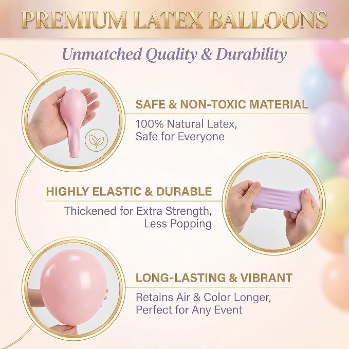 Balloon Column Kit Set of 2 With Baby Pink Chrome Balloons Included - with Base,Pole,Balloon Tower Backdrop Decoration for Wedding,Baby Shower, Birthday,Princess Party, or Bachelorette