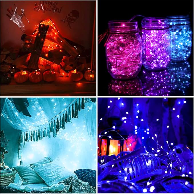 OMIKA LED Fairy Lights 33FT 100 LEDs Battery Operated String Light, Waterproof Multi Color Changing Fairy Lights with Remote for Indoor Outdoor Patio Wedding Party Xmas Bedroom Decoration