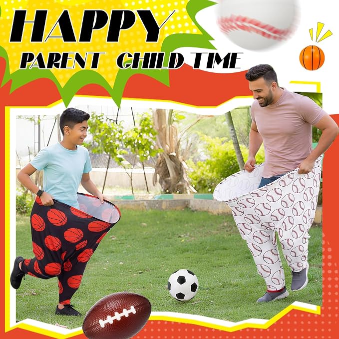 Granny Pants Yard Game, Baseball Soccer Game Outdoor Party Toss with 2.5 Inch Durable High-Bounce Balls, No Inflation Needed, Wind-Resistant for Backyard, Family Reunion & Easter