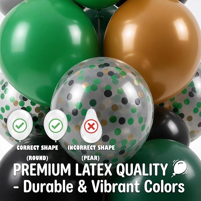 Hiins Balloon Column Kit Set of 2 With Balloons Included - with Base, and Pole,Balloon Tower Backdrop Decoration for Wedding, Baby Shower, Birthday Party, or Bachelorette Parties (Olive Coffee)