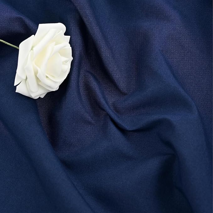 fani 8 Packs Navy Blue Round Tablecloth - 120 Inch, Premium Polyester Table Cloth for Round Tables, Washable Fabric Table Covers for Wedding, Party, Banquet, Dining Tables and Camping