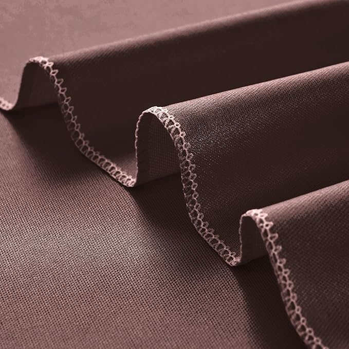 30 ft x 10 ft Wrinkle Free Brown Backdrop Curtain for Parties, Wedding Brown Photo Backdrop Drapes, Fabric 6 Panels 5ft x 10ft for Baby Shower Photoshoot Engagement Birthday Photography Background