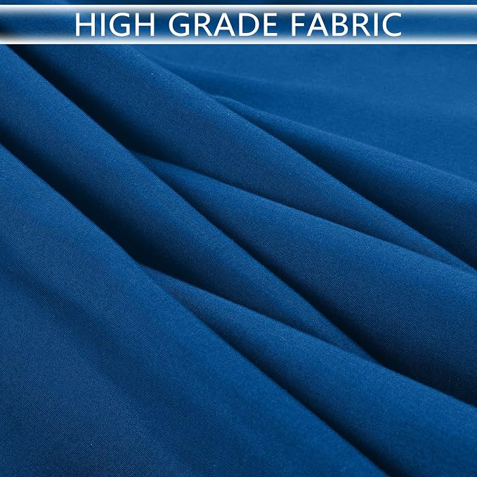 8 Packs 120 Inch Royal Blue Round Tablecloth in Diameter, Washable Polyester Fabric Tablecloths, Wrinkle Resistant Table Cloth for Wedding Party Banquet Dining