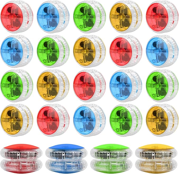 KatchOn, Multicolor, Light Up Yoyos - Pack of 24 | LED Yoyo Bulk, Pinata Stuffers for Kids, Birthday Party Favors | Yoyo for Kids 8-12 Classroom Prizes, Carnival Prizes, Goodie Bags Stuffers Bulk Toys
