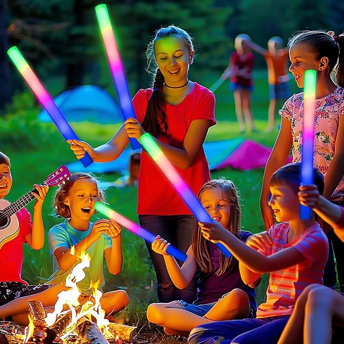 68 Pack Led Foam Sticks Bulk, Wedding Glow Sticks for Reception Props, White Light-up Sticks for Wedding，Light up foam Sticks, Party Light Sticks Pack, Light Sticks for Parties Bulk