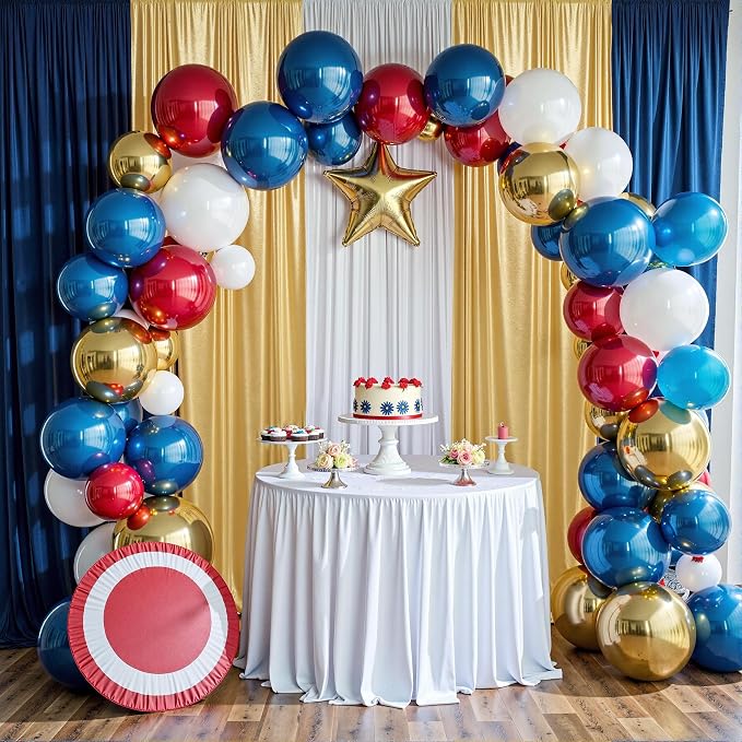 Outpain 30x10ft Gold Sequin Backdrop Curtains, Wrinkle Free Glitter Backdrop Drapes for Wedding Parties Photography Stage Decor, Non-Shedding 6 Panels Set (5x10ft Each)