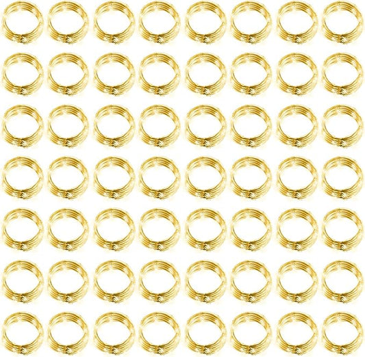 Hortsun 100 Packs Fairy Lights Battery Operated 3 Speed Modes, 7 Ft/ 2 M 20 LED Battery String Mini Waterproof Wire Twinkle Lights Bulk for Wedding Party Birthday Vases Decor (Warm White)