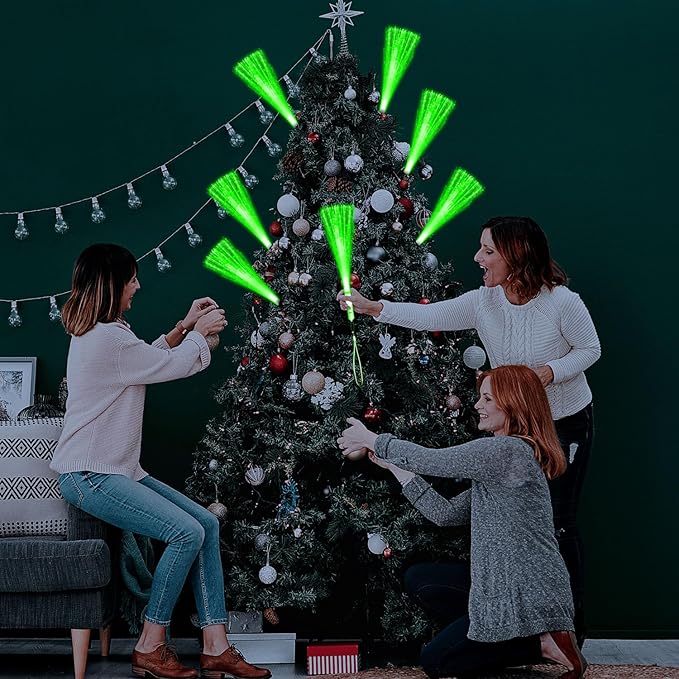 60 PCS Green Fiber Optic Wands Glow Fiber Wands Bulk LED Light Up Wands with 3 Flashing Modes LED Flashing Sticks for Hawaii Carnival Christmas St. Patrick’s Day Wedding Bridal Shower Birthday