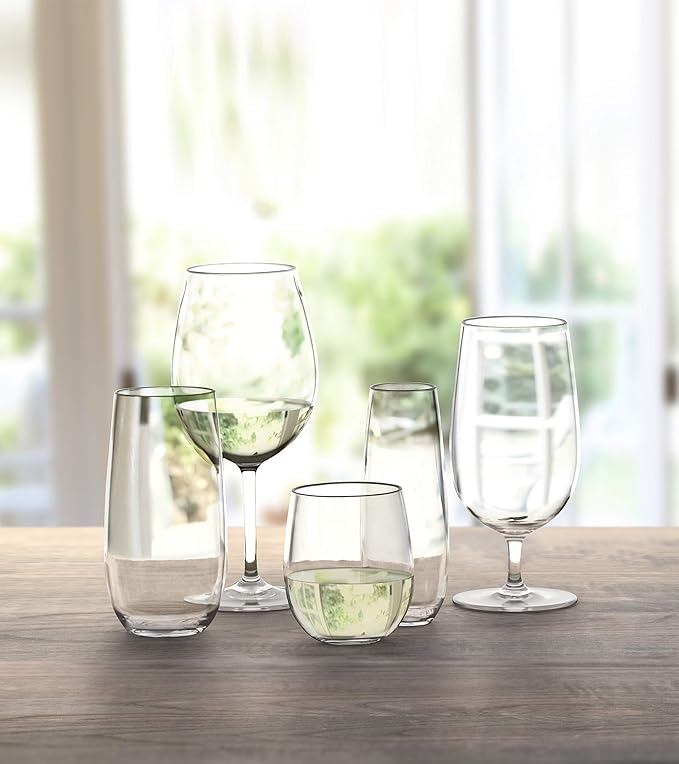 TarHong Montana Highball Glass, 18 oz., Premium Acrylic Drinkware, Set of 6