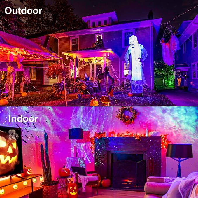 Onforu Stage Lights 2 Pack 48W LED Wall Washer Light,IP66 Waterproof Outdoor RGB Light Bar with Timing,Wash Lights with DIY Colors 44-Key Remote for Garden Wedding Party