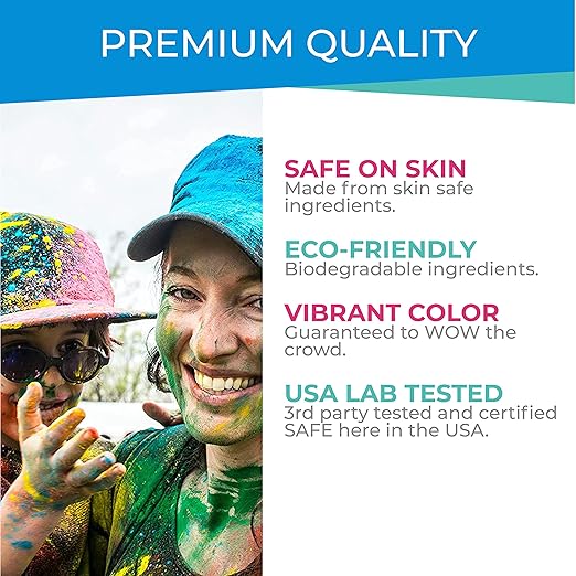 Hawwwy Colored Powder for Color Run - 4 Pounds Teal - Color Run Powder Assorted Colors, Colorful Smoke, 5k Runs, Bath Bombs, War Paint, Holi Festival - Perfect Gender Reveal Powder - 2 Pack of 2 Ibs