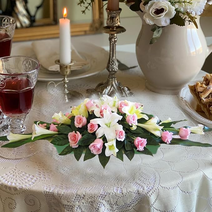 DOITOOL 20pcs Floral Foam Tray Flower Arrangement Trays for Weddings Parties and Events Capacity Floral Mud Holders for Elegant Decorations