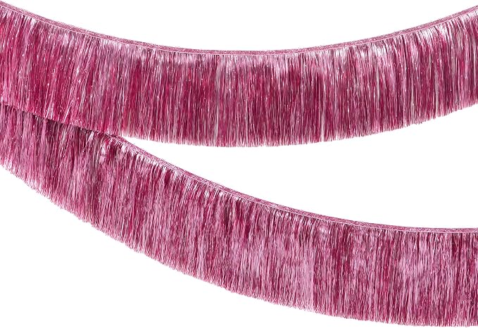 KatchOn, XtraLarge Pink Fringe Banner - 6.5 Ft,Pack of 2 | Fringe Garland for Birthday Party | Pink Streamers for Gender Reveal, Bachelorette Party Decorations | Graduation Decorations 2026