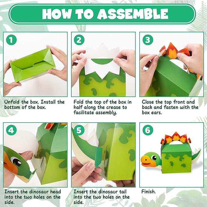 DMIGHT Dinosaur Party Favors, Dinosaur Birthday Party Supplies, Dinosaur Goodie Bags for Kids Birthday, Dino Gifts Bags Fillers Stuffers, Dinosaur Themed Party Toys