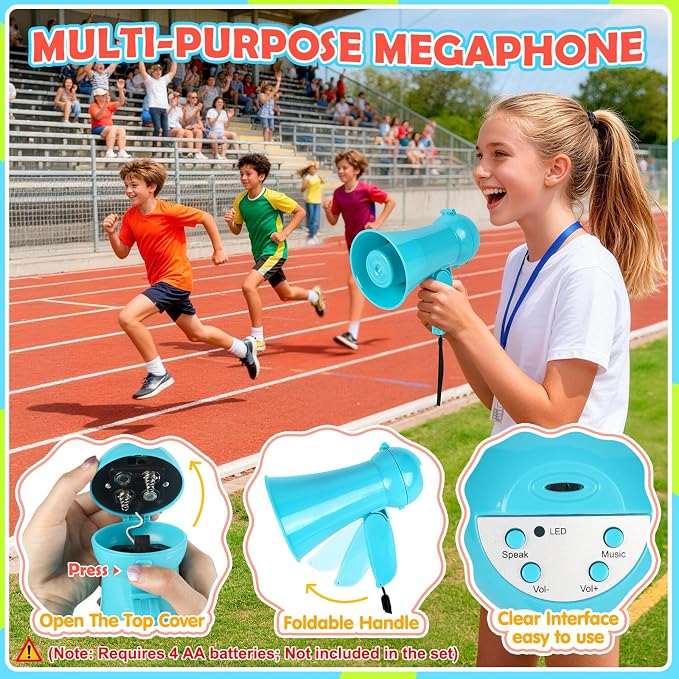 77 Pcs Potato Sack Race Bags, 8-in-1 Outdoor Carnival Games for Kids and Adults, Bean Bags Ring Toss, Tug of War Rope, Megaphone, Field Day Games for Lawn, Backyard, School, Birthday, Family, Beach