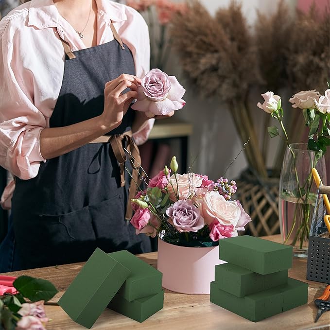 Hahood 36 Packs Floral Foam Blocks Wet & Dry Floral Foam Bricks 5.5x3.1x1.8 Inch Flower Arranging Kit for Fresh and Artificial Flowers Florist Foam Blocks for Wedding Home Decor