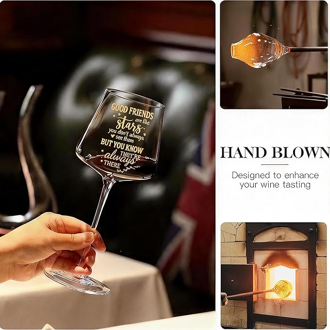 Best Friend Birthday Gifts for Women - Friendship Gifts for Women Friends wine glasses Set Present,Funny Best friend Friendship Birthday Gifts for Women Bestie BFF Coworker Classmate, Lavender Candle
