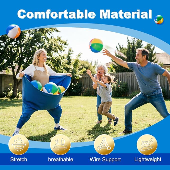 Granny Pants Yard Game Sets,4PCS Granny Pants Family Party Outdoor Games with Bouncy Balls for Adults and Kids,The Family Reunion Ultimate Backyard Party Games