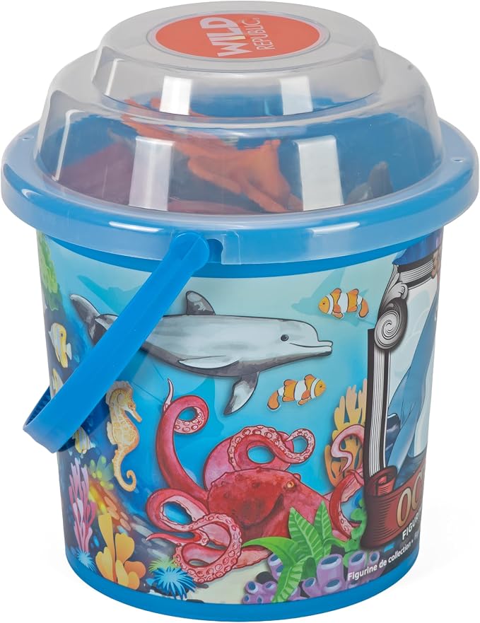 Wild Republic Adventure Buckets Ocean Figurines - 8"