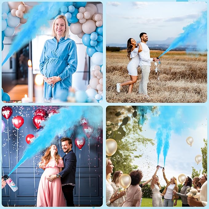 POPUPARTY Gender Reveal Fire Extinguisher Color Blaster, 1 Blue Blaster for Baby Boy Gender Reveal