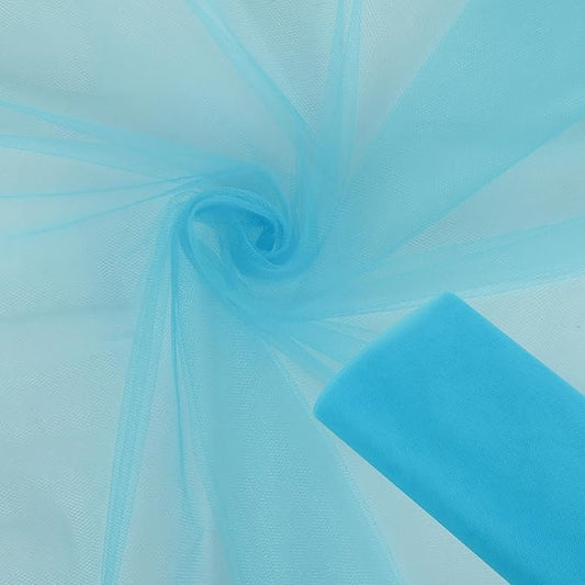 Turquoise Blue Tulle Tape Roll 54 Inch x 10 Yards for DIY Crafts Weddings Sewing DIY Projects Gift Wrap and More - Multiple Colours of Tulle mesh