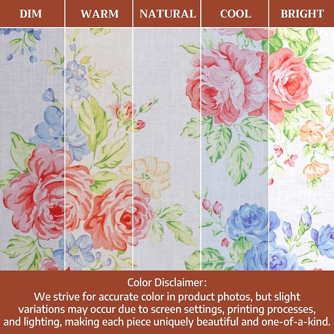 Maison d' Hermine Table Cloth Round Table 100% Cotton 63 Round Inches Tablecloth Reusable Decorative for Dining Kitchen Room Farmhouse Party Home Hotel Restaurant Spring Summer - Vintage Floral
