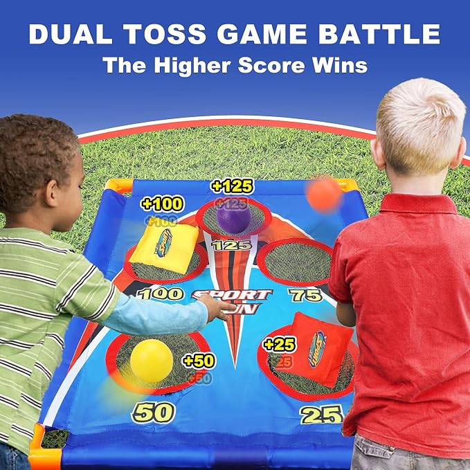 TOY Life Bean Bag Toss Game, Outside Toys for Kids Ages 4-8, Kids Outside Toys, Outdoor Games for Kids 3-6, Kids Birthday Party Games, Kids Cornhole Game Set, Lawn Games for Kids, Easter Party Game