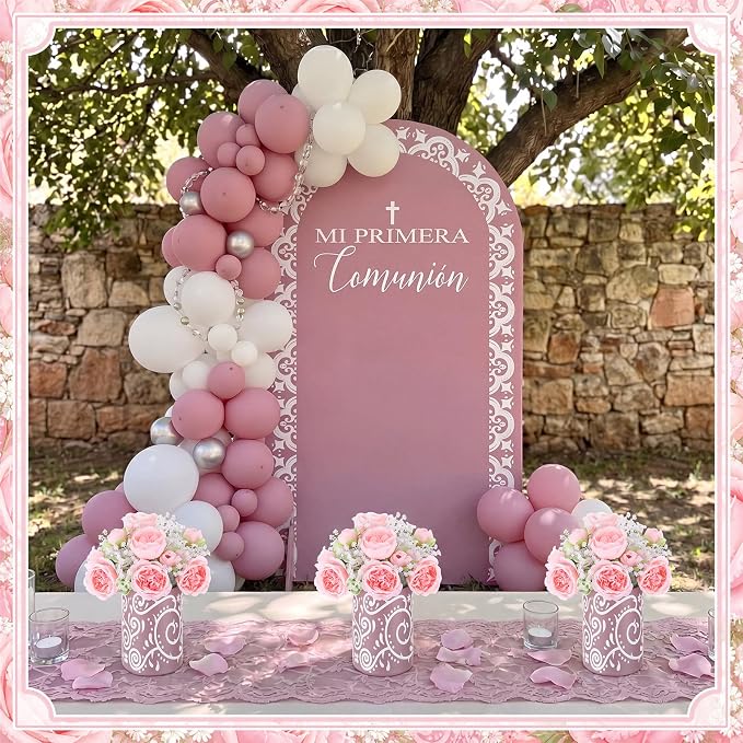 Mumufy 30 Pcs Pink Fiesta Table Centerpieces with Cardboard Paper Vases and Artificial Flowers, Cielito Lindo Mexican Baby Shower Decorations for Girl Birthday, Wedding, Taco Party and Cinco De Mayo