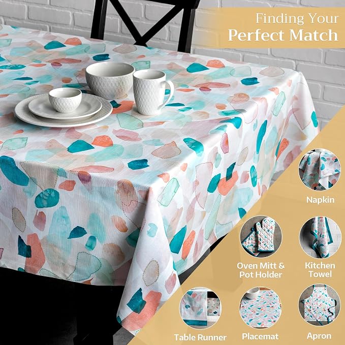 Maison d' Hermine Table Cloth Rectangle Table 100% Cotton 70 x 90 Inches Tablecloth Reusable Decorative for Dining Kitchen Room Farmhouse Party Home Hotel Restaurant Spring Summer - Summer Picnic
