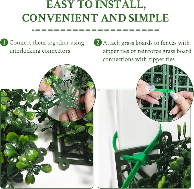 Artificial Ivy Privacy Fence Screen:48"x 128" (43 SQFT) 4-Layer Leaf UV-Anti Faux Greenery Boxwood Backdrop Ivy Vine Leaf Fence Panels for Outdoor, Indoor, Garden,Backyard and Decor