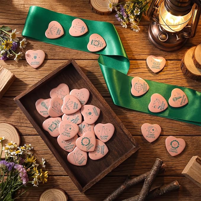 Tondiamo 36 Pcs Camp Bachelorette Party Badges with 12 Pcs Sashes Camping Bachelorette Decorations Buttons Pins for Bridal Showers Accessories Wedding Bachelor Party Favors DIY Costume Backpack Gifts
