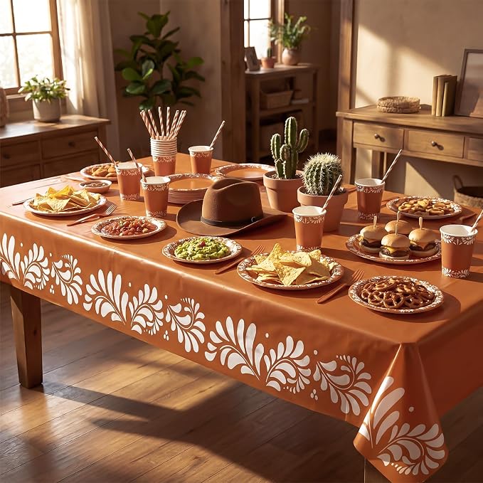 Vesici 452 Pcs Cielito Lindo Party Decoration Platos De Barro Mexicanos Fiesta Paper Plates Mexican Napkins Tablecloth Talavera Tableware Set for Cinco De Mayo Baby Shower Wedding Supplies, Serve 50