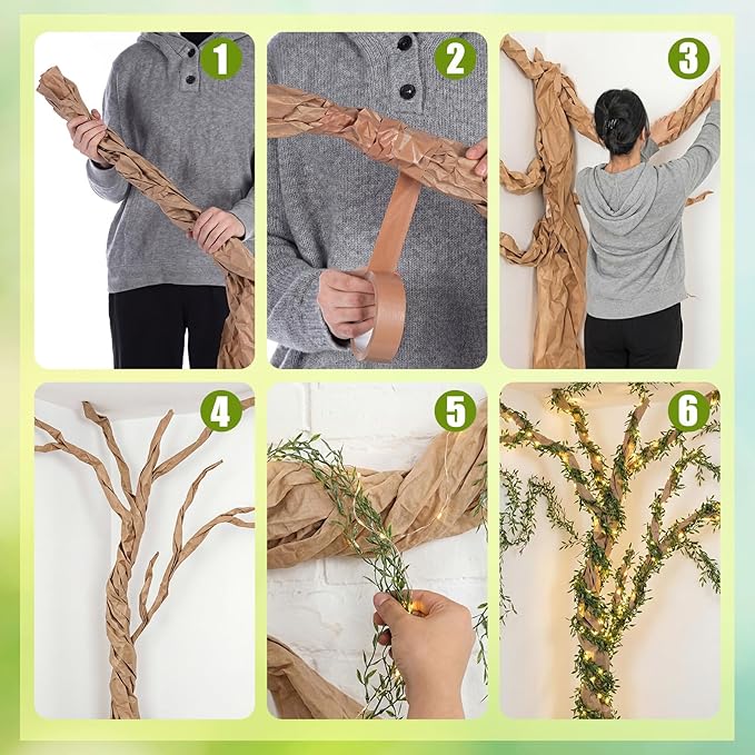 Yinder 41 Pcs Jungle Theme Decoration Set Artificial Hanging Vine Rainforest Greenery Leaves Vines Decor for Classroom VBS Tropical Forest Safari Party Indoor Outdoor Room Wall DIY Decor (Ivy)