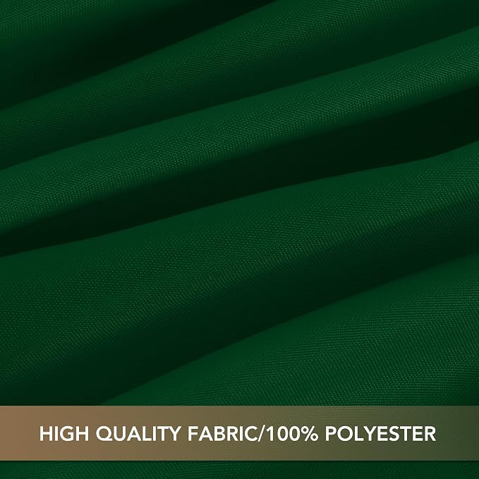 sancua 90 Inch Round Tablecloth, 8 Pack Hunter Green - Circle Polyester Fabric Table Cloth for Christmas Party Reception Banquet Birthday, Washable Formal Table Cover (Fit 30-72 Inch Tables)