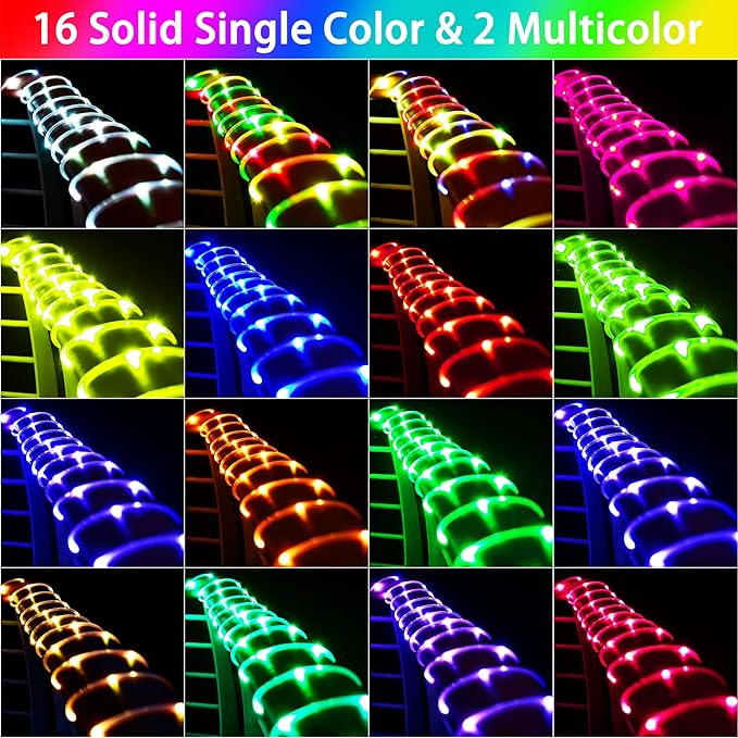 33FT Solar Rope Lights Outdoor Waterproof, 18 Colors Changing Trampoline Light Solar Powered & USB with Remote, Multicolor 100 LED Fairy String Lighting Outside for Christmas Halloween Decor