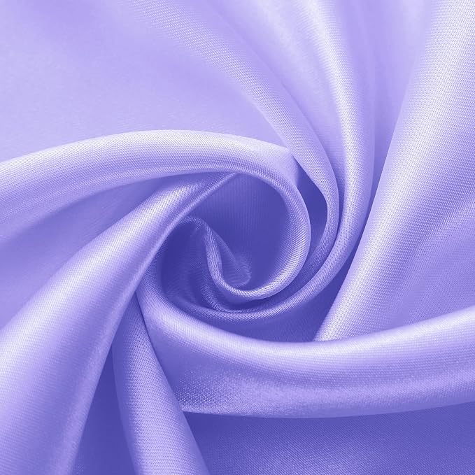 Horbaunal 2 Pack Lavender Satin Table Runner 12 x 108 Inch, Smooth Table Runners for Wedding Banquets Birthday Party