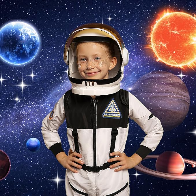 8x6FT Space Backdrop for Galaxy Theme Party – Large Starry Universe Backdrop with Brass Grommets, Double Stitched Edges & Ribbon for Photo Booth, Wall Decor & Kids Birthday Photography