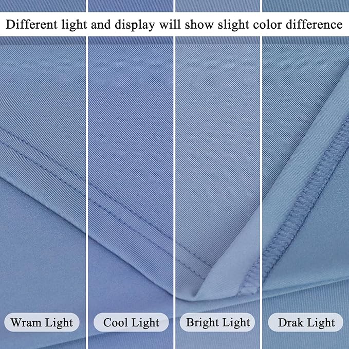 Dusty Blue Wedding Arch Cover 7.2FT Arch Backdrop Covers Spandex Fitted Arch Covers Stretchy Backdrop Double Sided Stretch Arch Cover for Wedding Party Ceremony Decoration